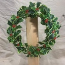 10&quot; HOLLY CANDLE RING VARIGATED