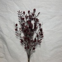 17" THISTLE AND LEAF BUSH X7 BURGUNDY