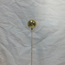 2&quot; ORNAMENT BALL ON 18&quot; PICK GOLD