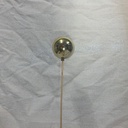 2.25" ORNAMENT BALL ON 18" PICK GOLD