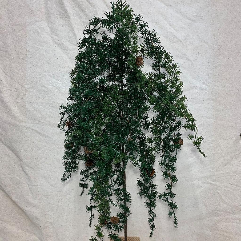 36" PINE SPRAY W/ CONES