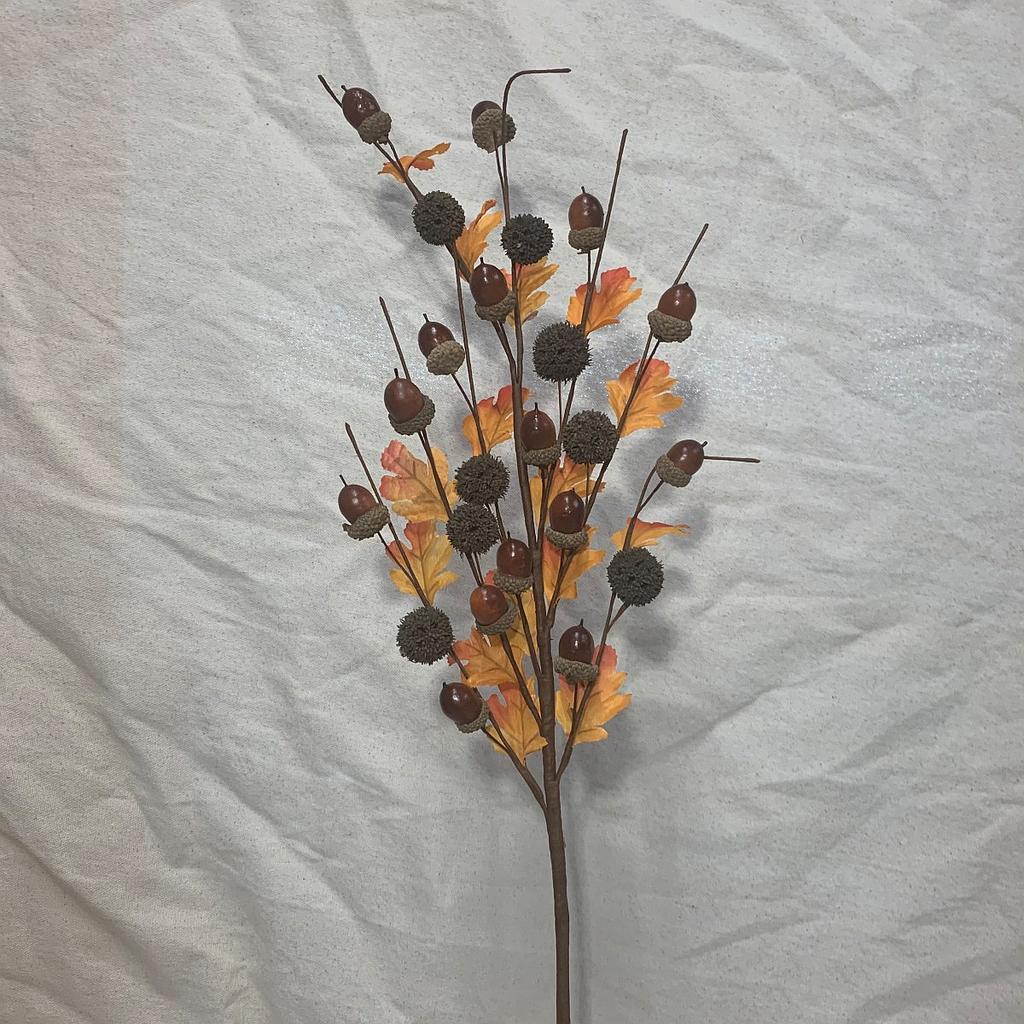 27" ACORN SPRAY W/ LEAVES