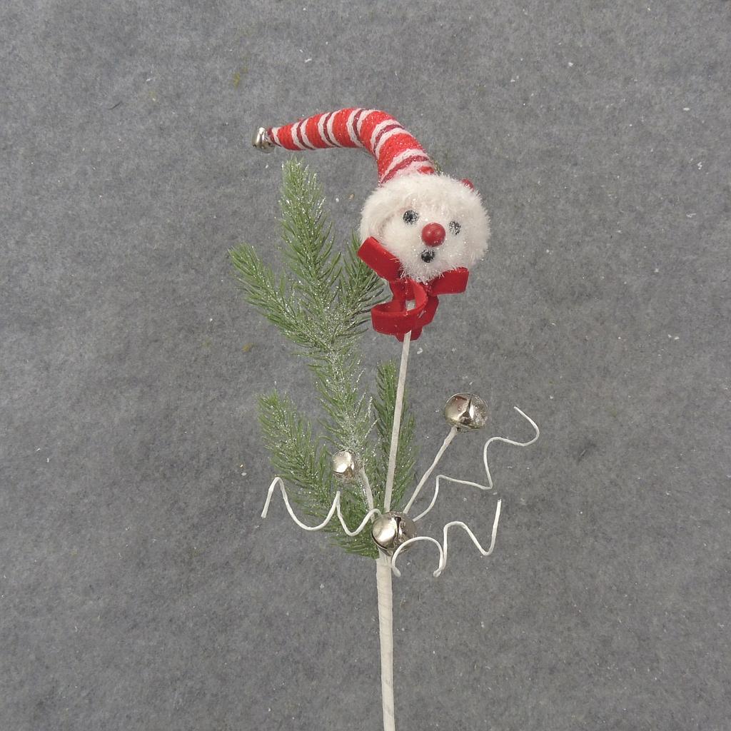 17.5" PINE SPRAY W/ SNOWMAN & BELLS