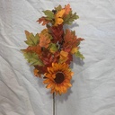 27.5&quot; FOLIAGE SPRAY W/ BERRIES &amp; SUNFLOWER