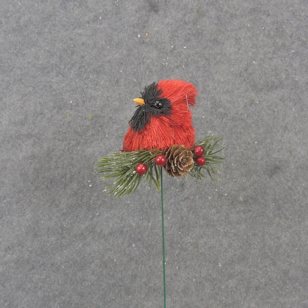 5.75" NATURAL MATERIAL CARDINAL PICK