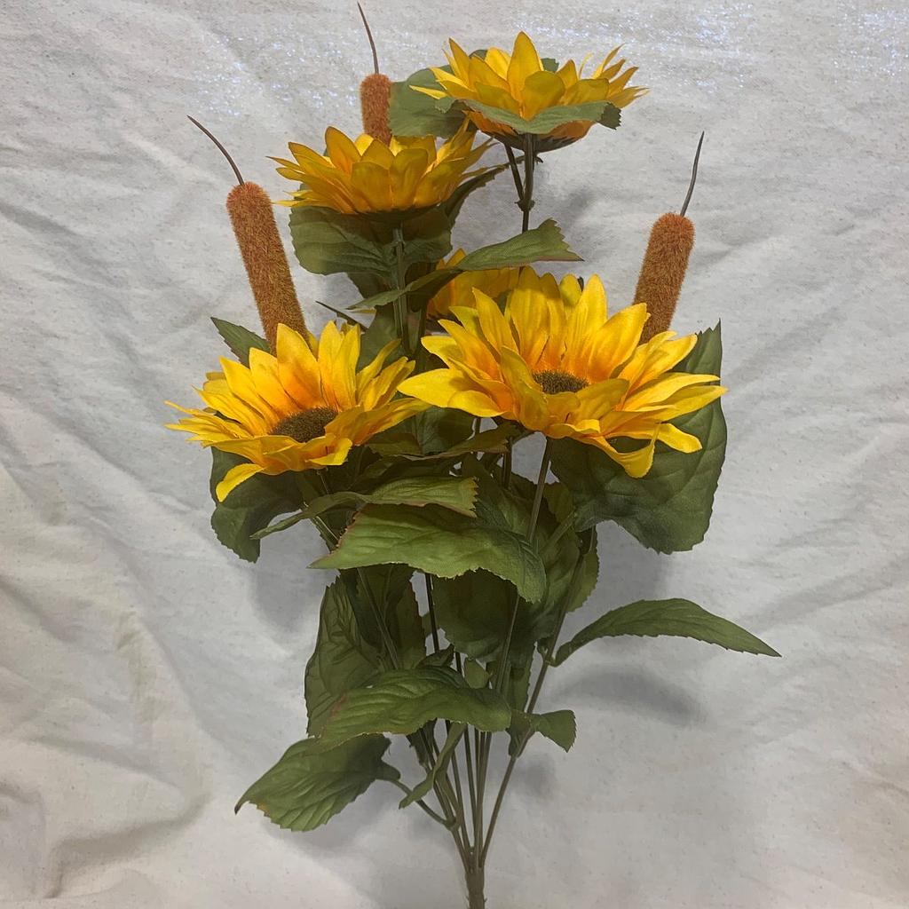 SUNFLOWER/CATTAIL BUSH X9 YELLOW