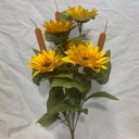 SUNFLOWER/CATTAIL BUSH X9 YELLOW