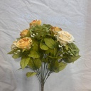 20" ROSE BUSH X14 YELLOW/CREAM/GREEN