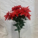 17.5" POINSETTIA BUSH X14 (PONGEE)