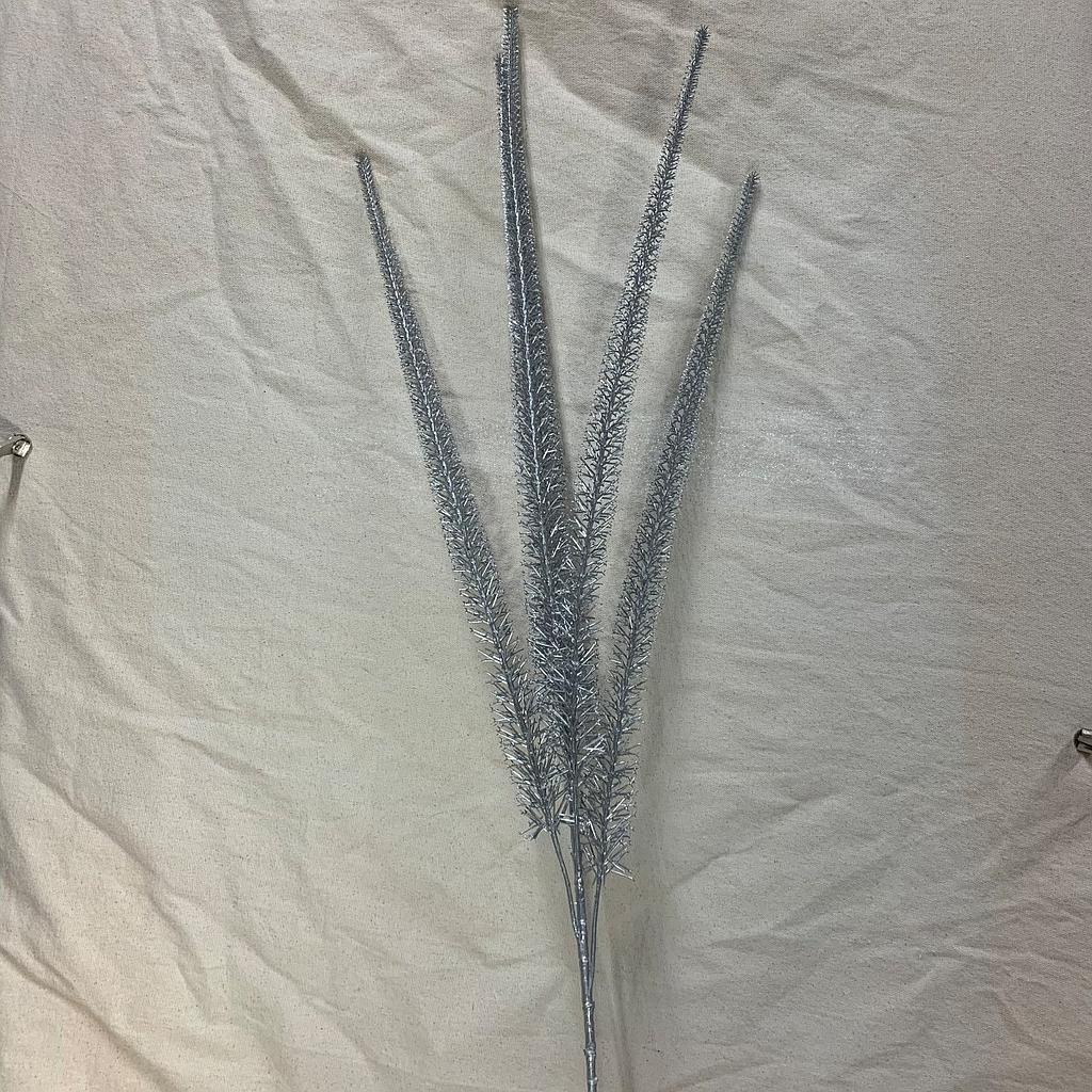39" FOXTAIL FERN SPRAY SILVER