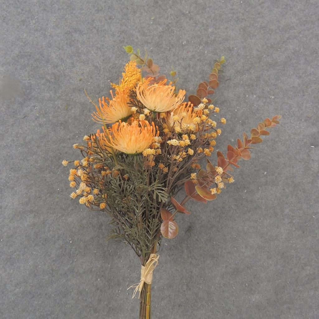 [SBF1031] 22" MIXED FOLIAGE BUNDLE ORANGE