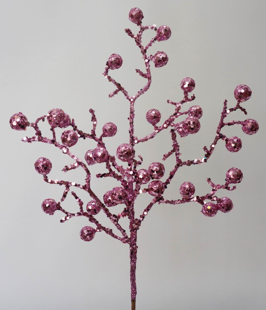 16" GLITTER BERRY PICK PINK