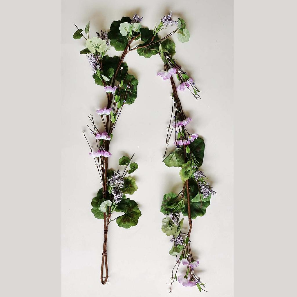 [SL2601G-PUR] 60" GERANIUM & BERRY GARLAND PURPLE