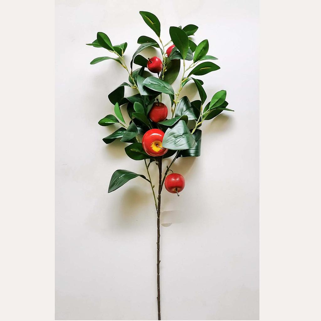 35" APPLE & LEAF SPRAY RED