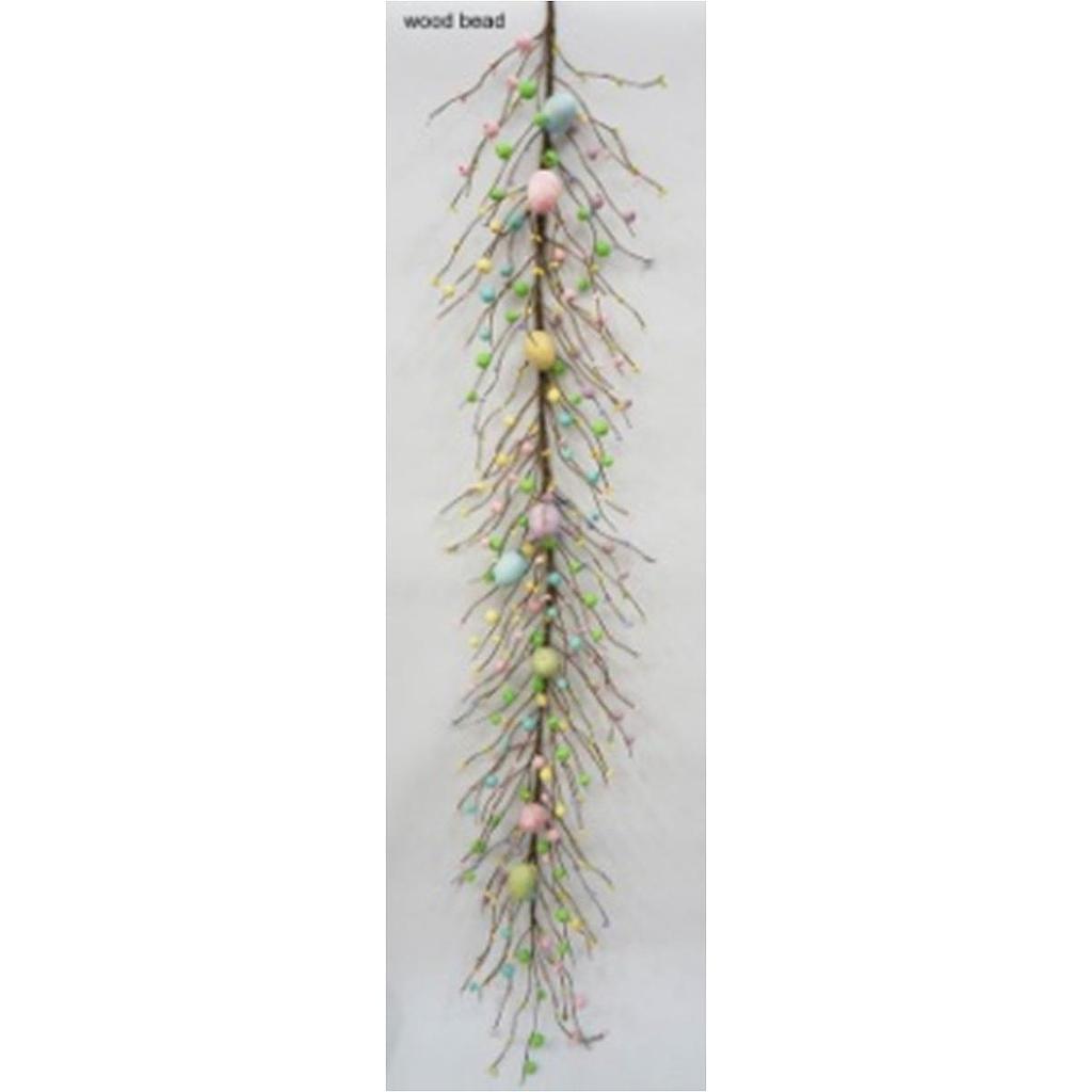 4' EASTER EGG & BERRY TWIG GARLAND