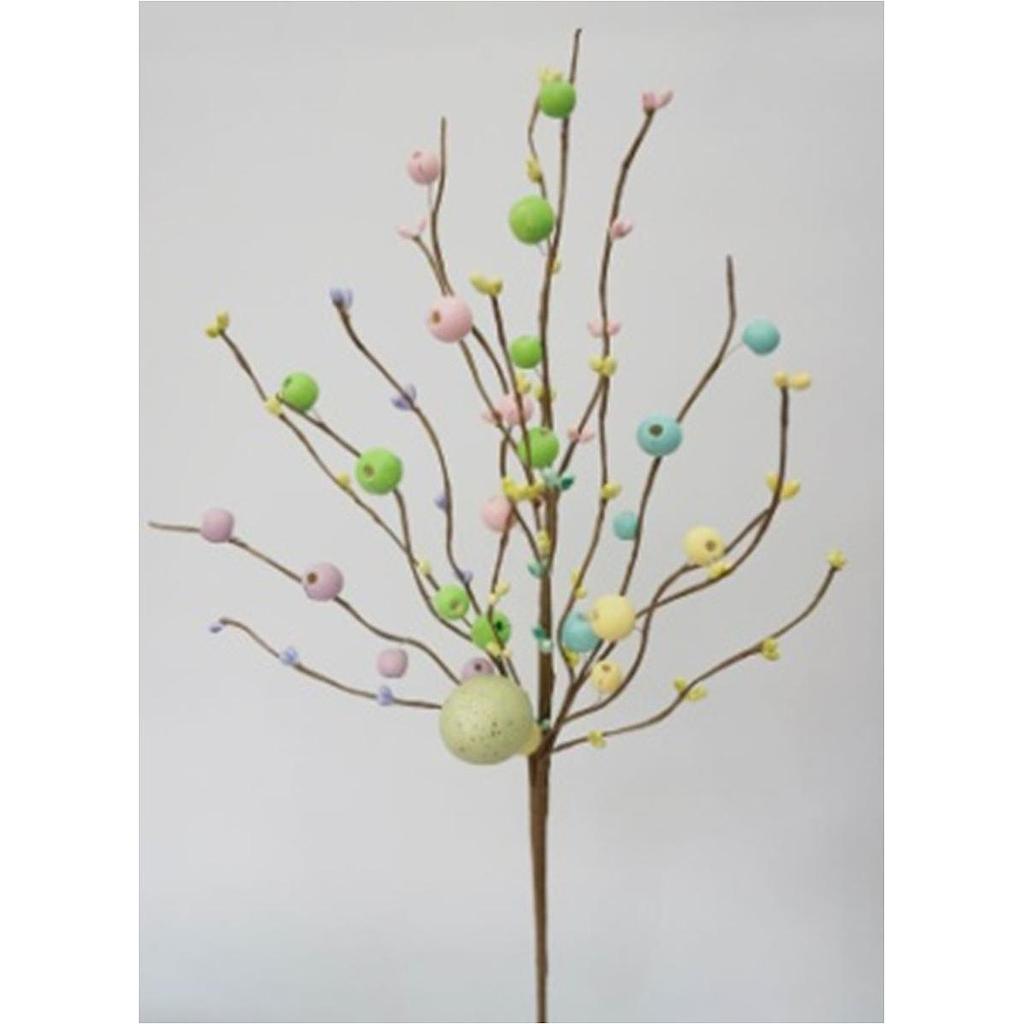 20&quot; EASTER EGG &amp; BERRY TWIG SPRAY