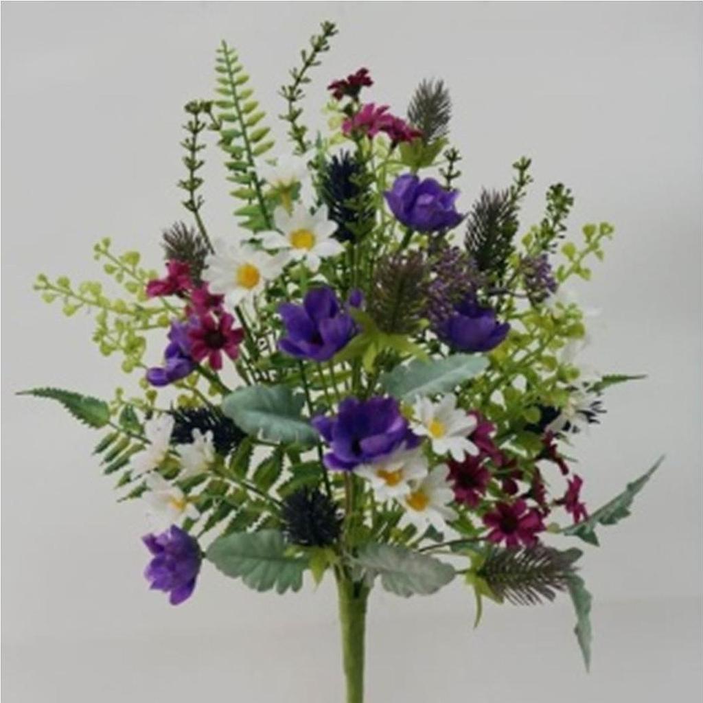 21" MIXED DAISY & FOLIAGE SPRAY