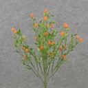 12.5" TEALEAF BUSH W/FUZZY BERRIES X5 ORANGE