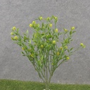 12.5" TEALEAF BUSH W/FUZZY BERRIES X5 GREEN
