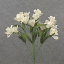 18" DUTCH IRIS BUSH X9 WHITE