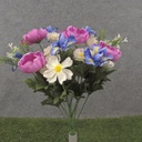 18&quot; IRIS/DAISY/ANENOME BUSH X18 WHITE/BEAUTY/BLUE
