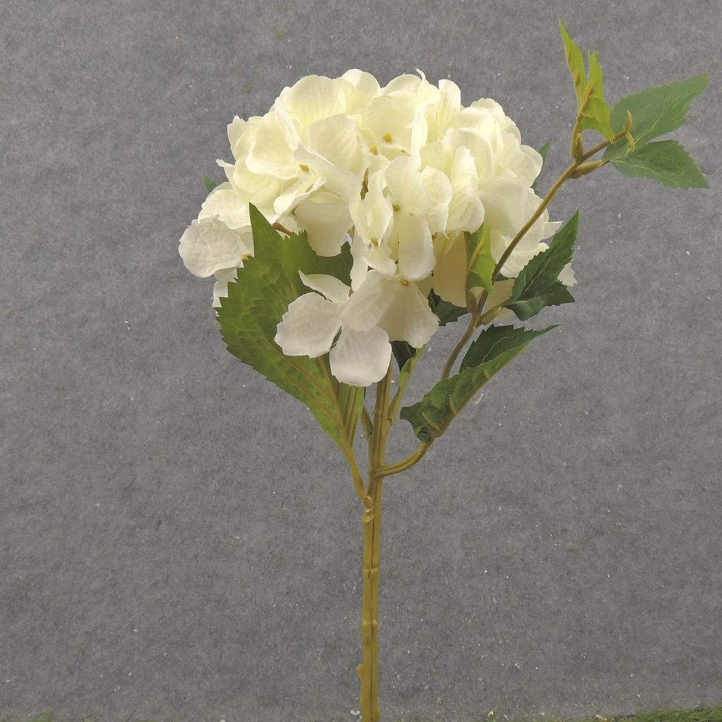 18" HYDRANGEA STEM CREAM/WHITE