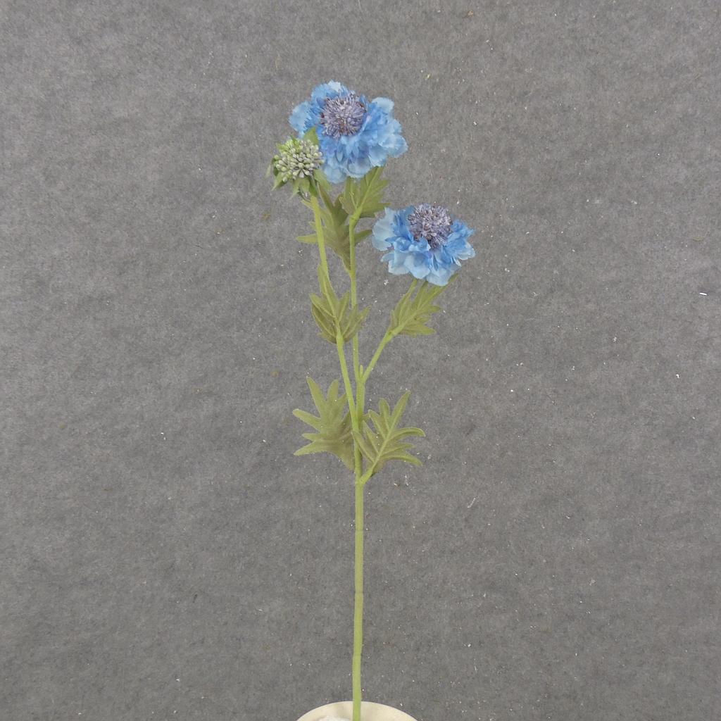 [SB2326-BLU] 24" SCABIOSA STEM X3 BLUE