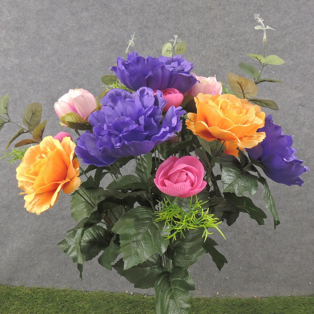24" PEONY/ROSE/RANUNCULUS BUSH X18