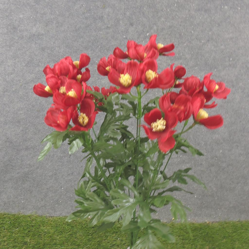 [SE2503-RED] 19" COSMOS BUSH X12 RED
