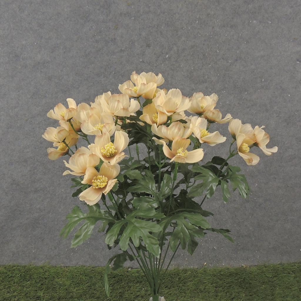 [SE2503-BEI] 19" COSMOS BUSH X12 BEIGE