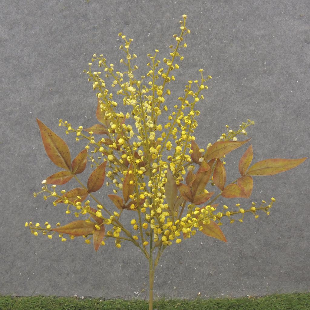 [SE2536-YEL] 16" SEEDED STEM X3 YELLOW