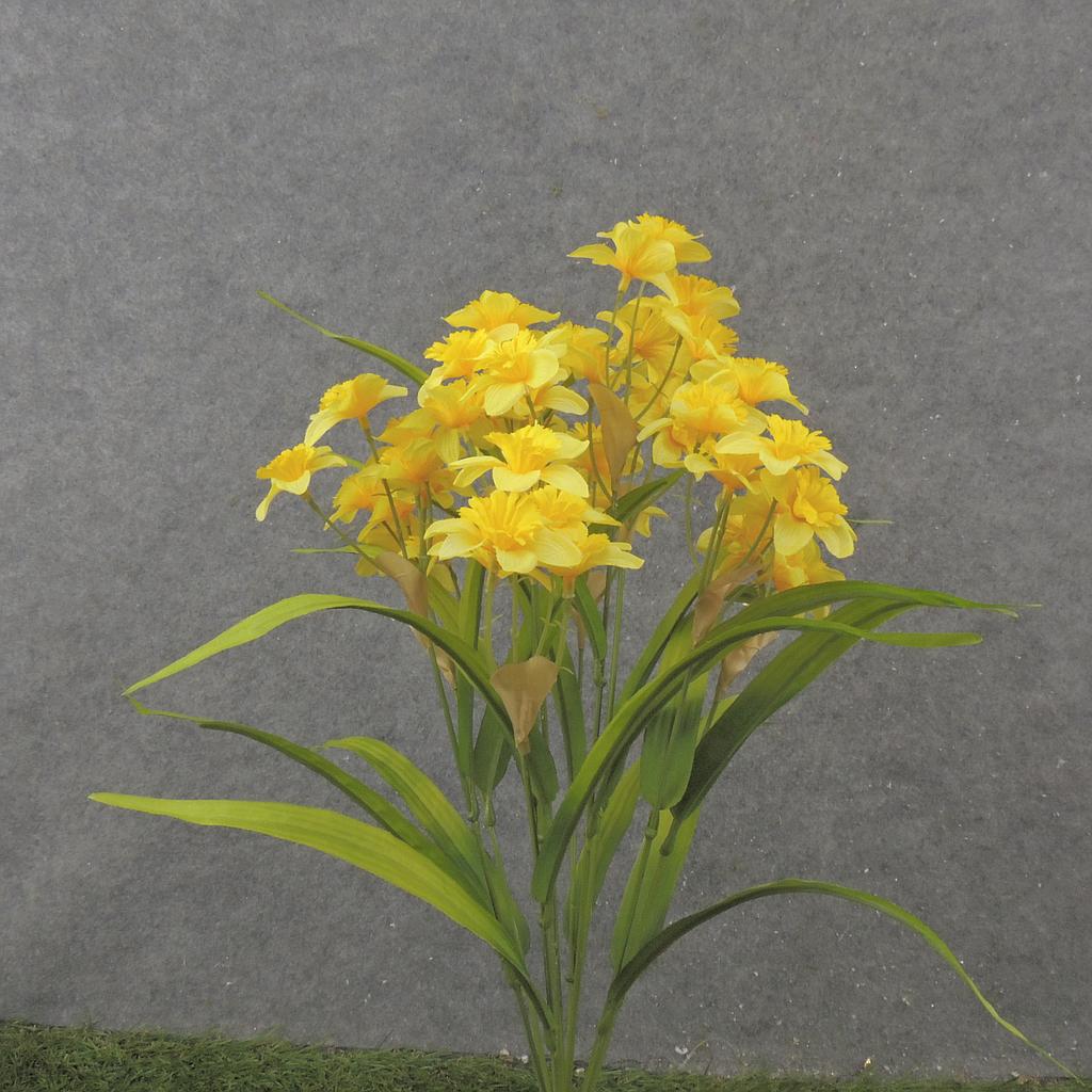 [SB2334-YEL] 19" MINI DAFFODIL BUSH X10 YELLOW