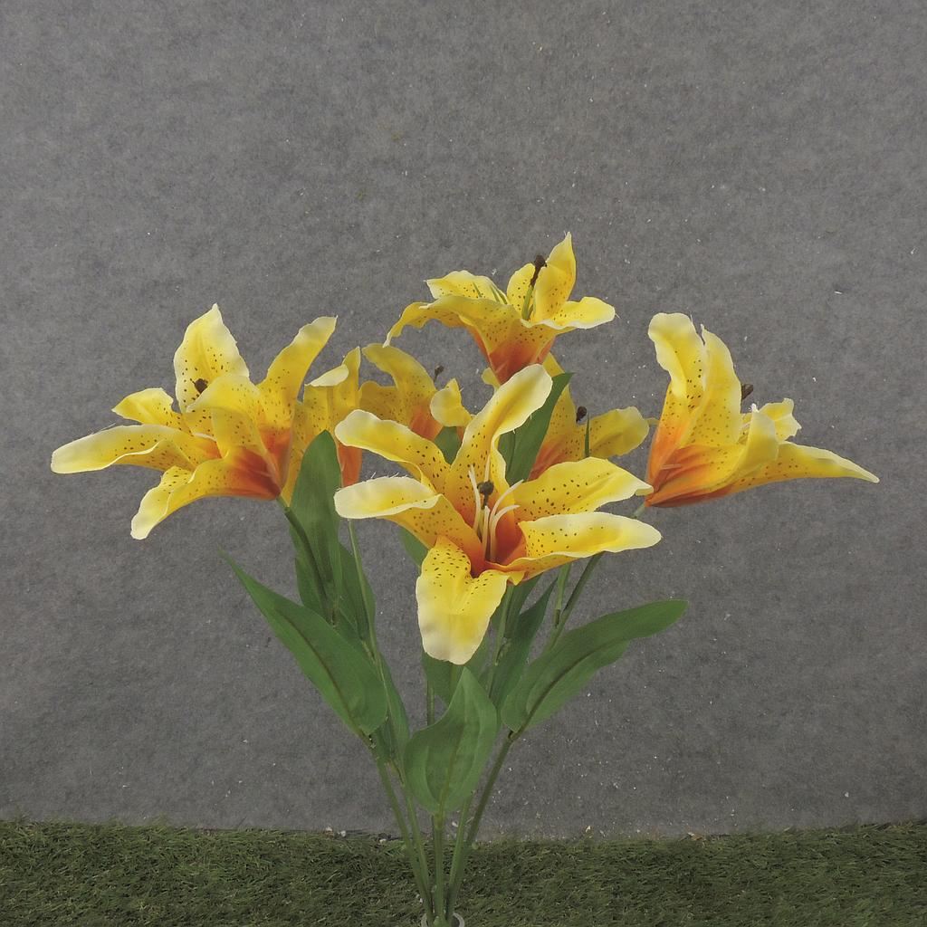 [SB2336-YEL] 20" LILY BUSH X7 YELLOW
