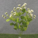 19&quot; MINI QUEEN ANNE'S LACE BUSH X10 CREAM