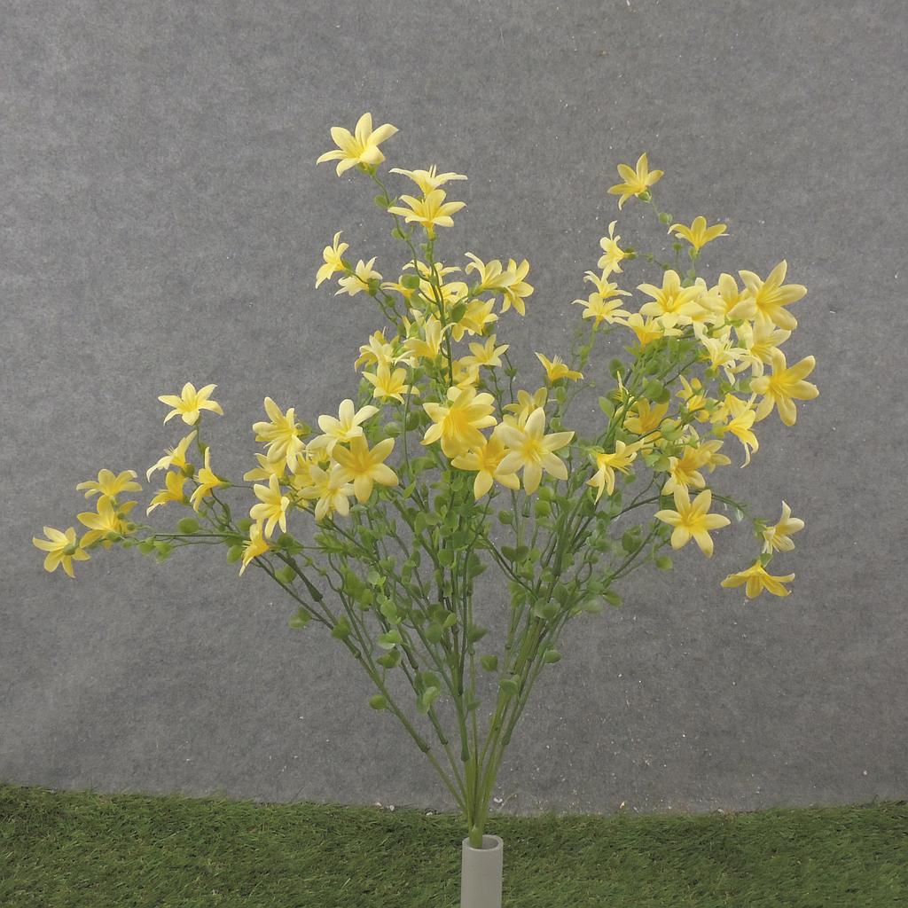 [SB2338-YEL] 20" WAXFLOWER BUSH X10 YELLOW