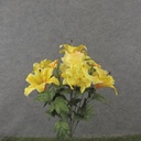 21" LILY/HYDRANGEA/ROSE BUSH X13 YELLOW