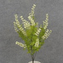 15" HEATHER BUSH X5 CREAM/WHITE