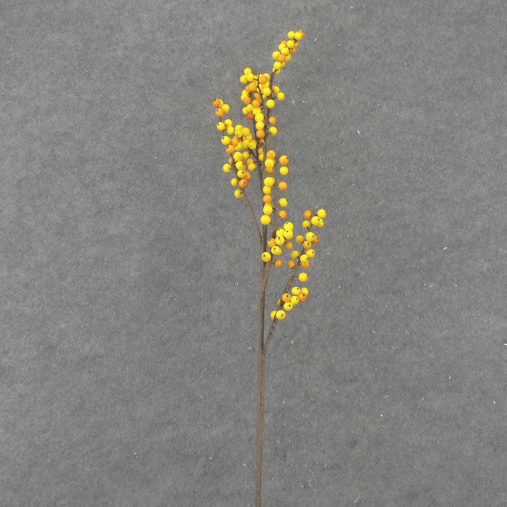 [SB2348-YOR] 39.5" BERRY TWIG SPRAY YELLOW/ORANGE