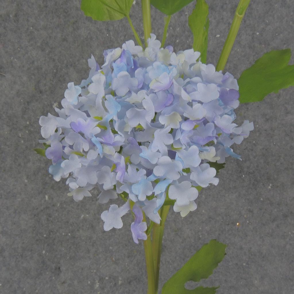 23.5&quot; MINI SNOWBALL HYDRANGEA STEM X3 BLUE/LAVENDER
