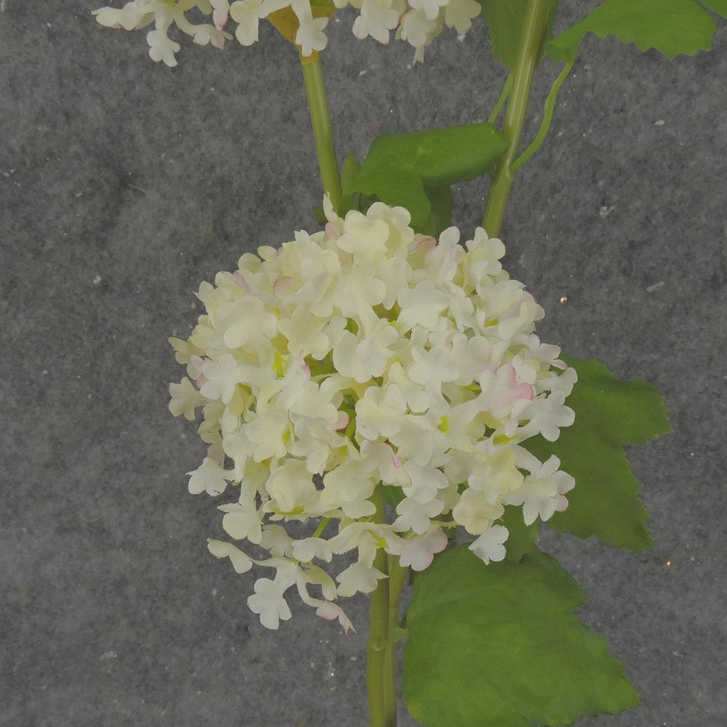 23.5" MINI SNOWBALL HYDRANGEA STEM X3 CREAM