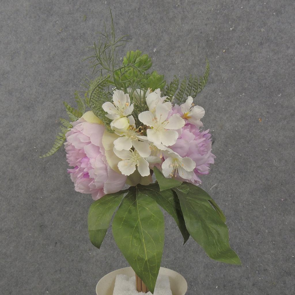 11" PEONY/HYDRANGEA BOUQUET X6 BEAUTY/CREAM