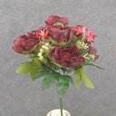 19" PEONY BUSH X13 BURGUNDY
