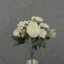 19" PEONY BUSH X13 CREAM/WHITE