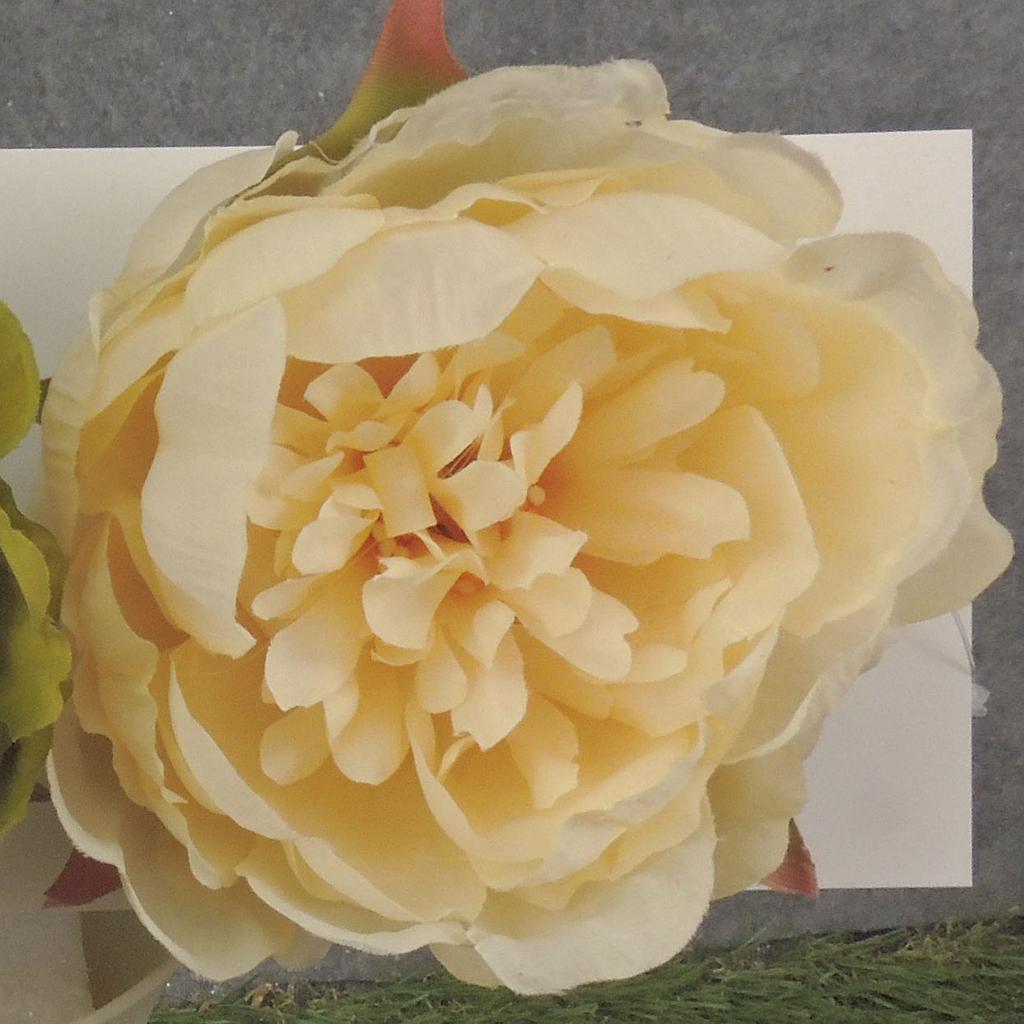 19&quot; PEONY BUSH X13 BEIGE