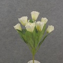 17" PARROT TULIP BUSH X9 CREAM