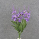 20" SPIKE FLOWER BUSH X7 PURPLE/WHITE