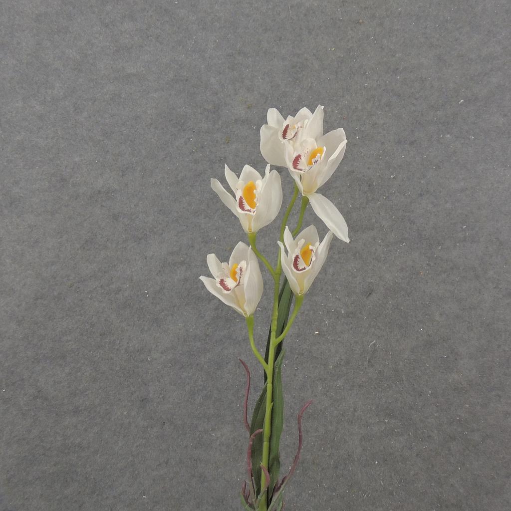 [SB2379-CRM] 23" ORCHID SPRAY X5 CREAM
