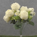 21" ROSE BUSH X13 CREAM/WHITE