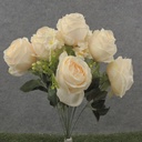 21" ROSE BUSH X13 IVORY