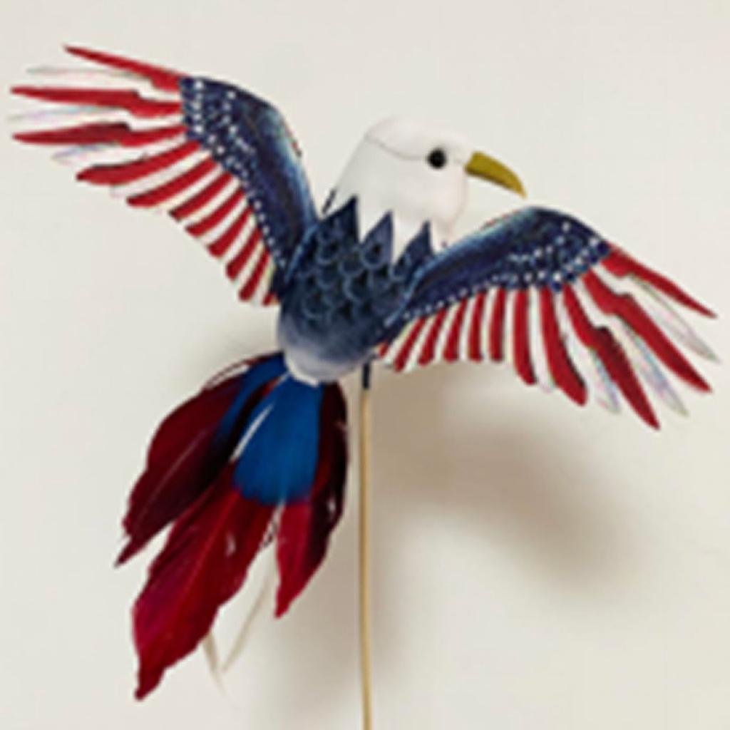 8" AMERICANA EAGLE ON PICK (9" WINGSPAN)
